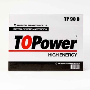 Bateria Topower 90 Amp / 735 Cca (- +)