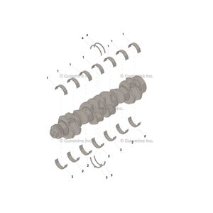 JUEGO DE METALES DE BANCADA Cummins 4025120-00