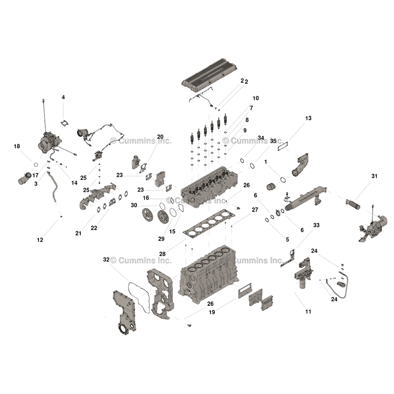 Kit-Empaques-De-Empaques-Superior-Para-Motores-Isx-Qsx-Cummins-4352145-00-|-Cummins-Chile